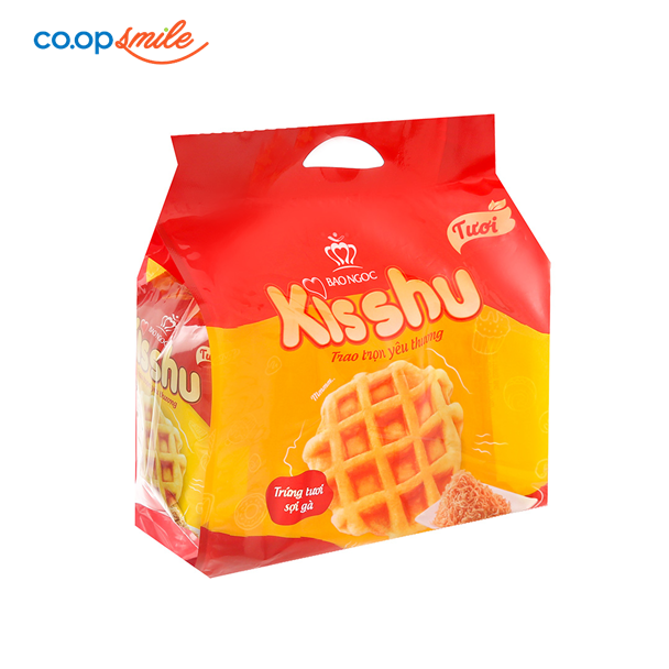 Bánh bông lan trứng sữa tươi sợi gà KISSHU 4x24g