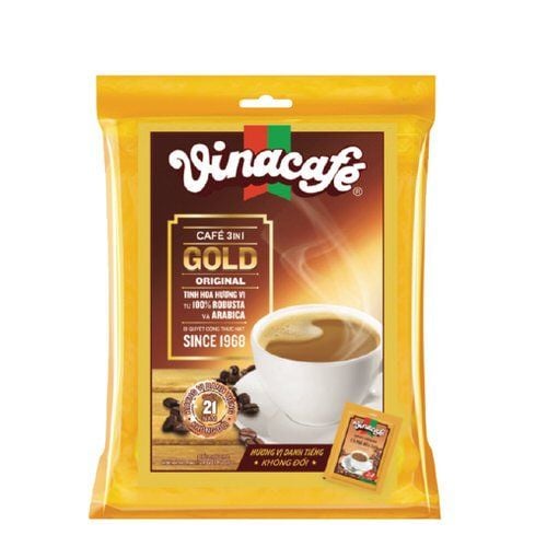 Cà phê hòa tan Vinacafe 3in1 Gold gói 24x20g