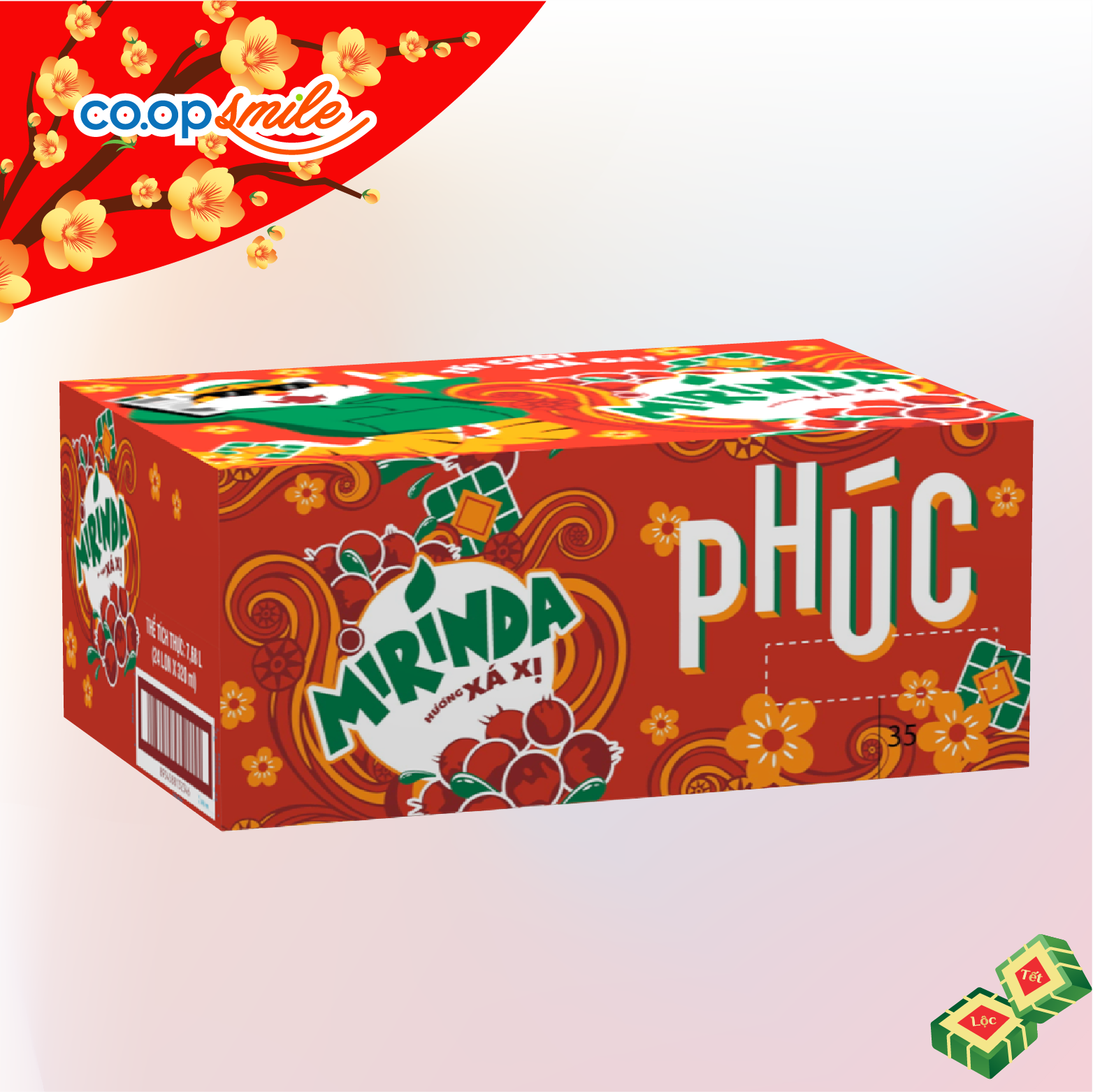 Nước giải khát Mirinda xaxi lon cao thùng 24x320ml
