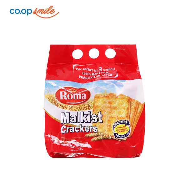 Bánh crackers Malkist đường gói 8x27g