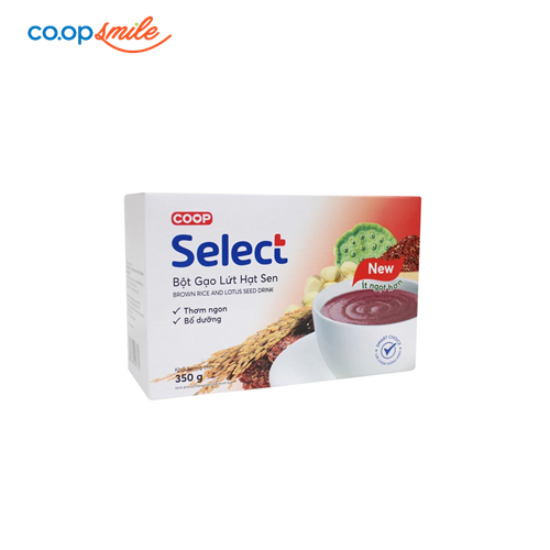 Bột gạo lứt hạt sen Co.op Select 350g