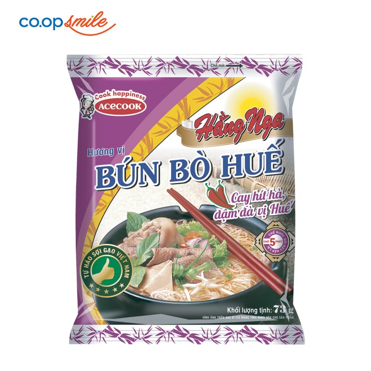 Bún bò Huế Hằng Nga 73g