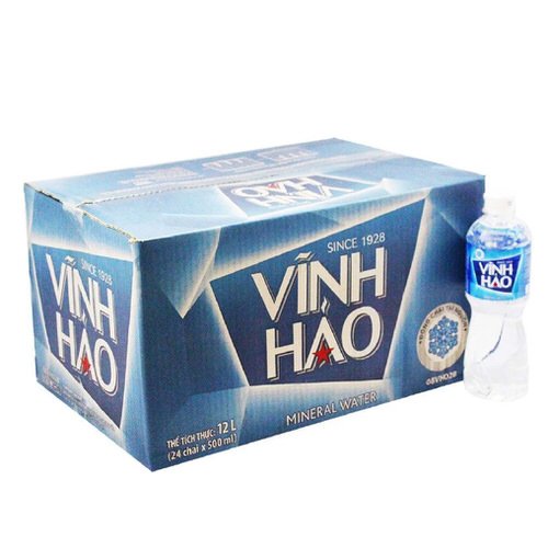 Nước khoáng Vĩnh Hảo thùng 24x500ml