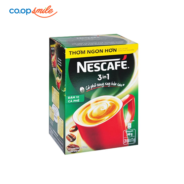 NESCAFE đậm vị café 3in1 hộp giấy 20x17g