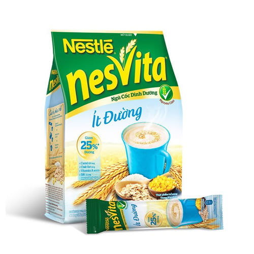 Thực phẩm bổ sung ngũ cốc dinh dưỡng NESTLE ít đường 16x25g