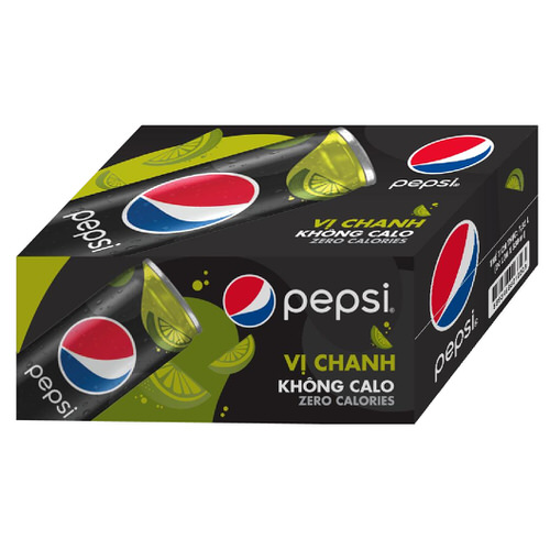 Nước giải khát Pepsi zero calo chanh thùng 24x320ml