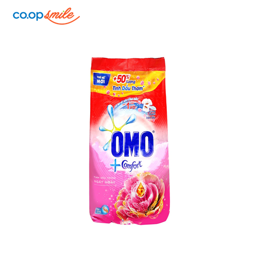 Bột giặt Omo comfort tinh dầu thơm ngất ngây hồng 3.9kg