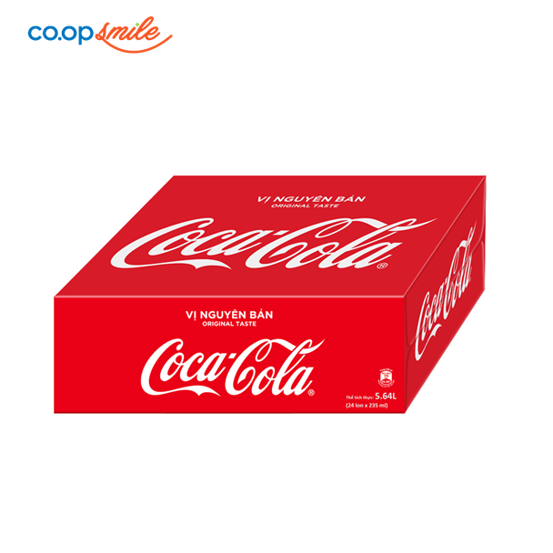 Nước giải khát Coca Cola lon thùng 24x235ml