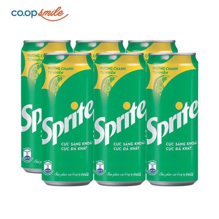 Nước giải khát Sprite lon cao lốc 6x320ml