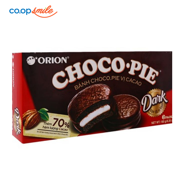 Bánh CHOCO-PIE ORION Cacao hộp giấy 180g