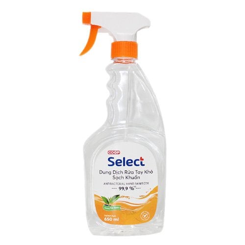 Dung dịch rửa tay khô sạch khuẩn Co.op Select 650ml