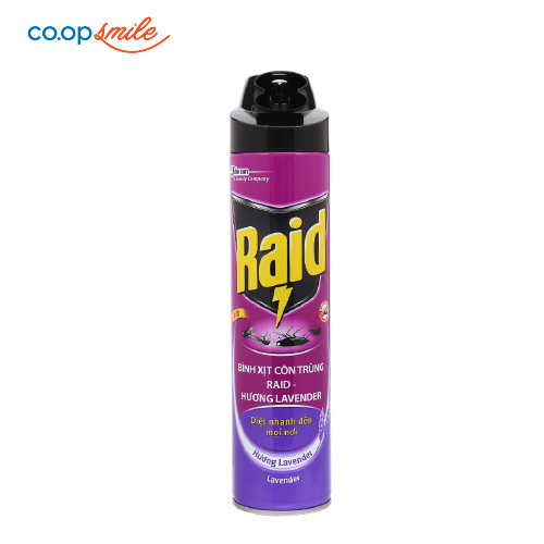 Xịt côn trùng RAID maxx lavender 600ml