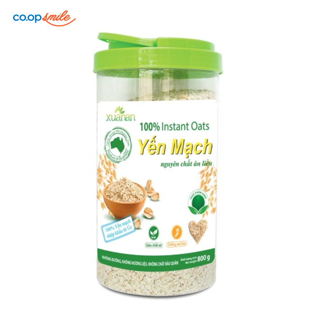 TPBS Yến mạch nguyên chất ăn liền X.An hũ 800g