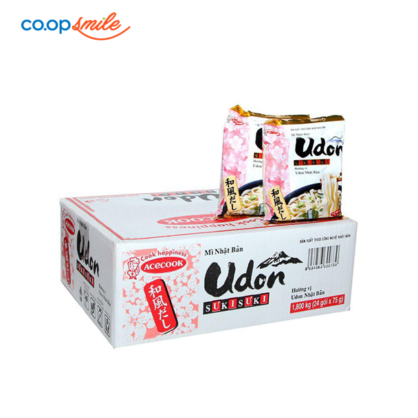 Mì Udon Suki Suki Acecook thùng 24gói x 75g