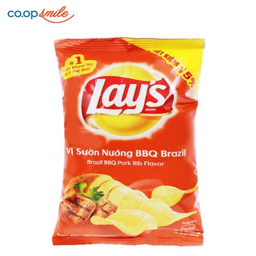 Snack khoai tây LAY'S Sườn Brazil 58g