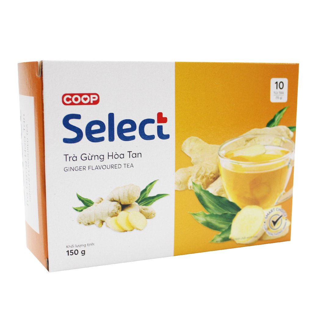 Trà gừng hòa tan Co.op Select hộp 10x15g