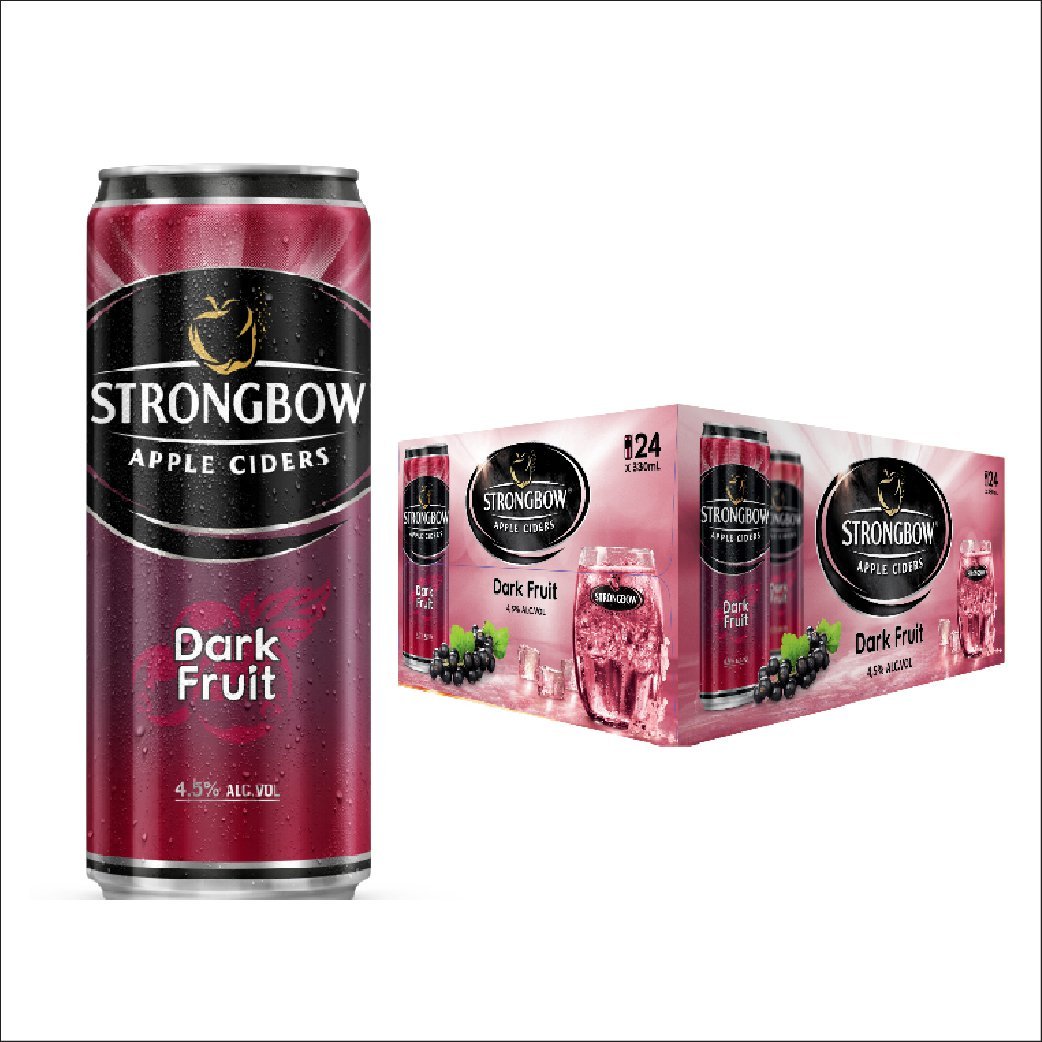 Nước táo StrongBow DarkFruit lon thùng 24x330ml