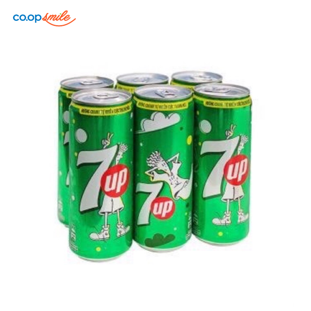 NGK 7up lon cao lốc 6x320ml