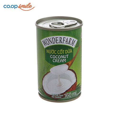 Nước cốt dừa WONDERFARM có khóa 160ml