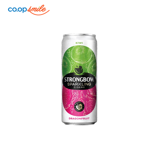 Nước táo StrongBow thanh long & kiwi lon 320ml
