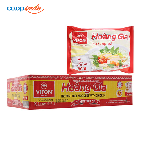 Phở Hoàng Gia vị gà thùng 18 gói x 120g