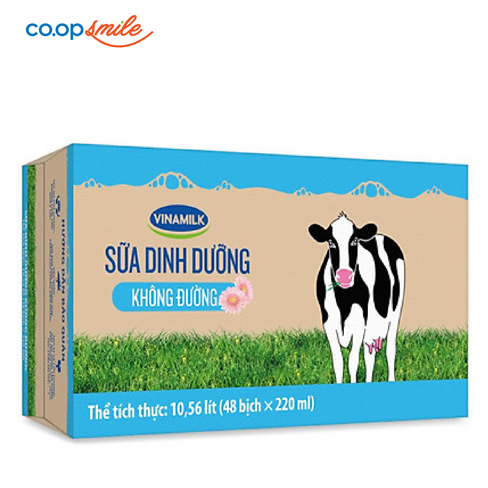 Sữa dinh dưỡng Vinamilk không đường thùng 48x220ml