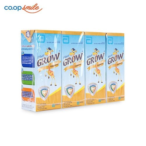 Sữa bột pha sẵn Grow Gold vani lốc 4x180ml