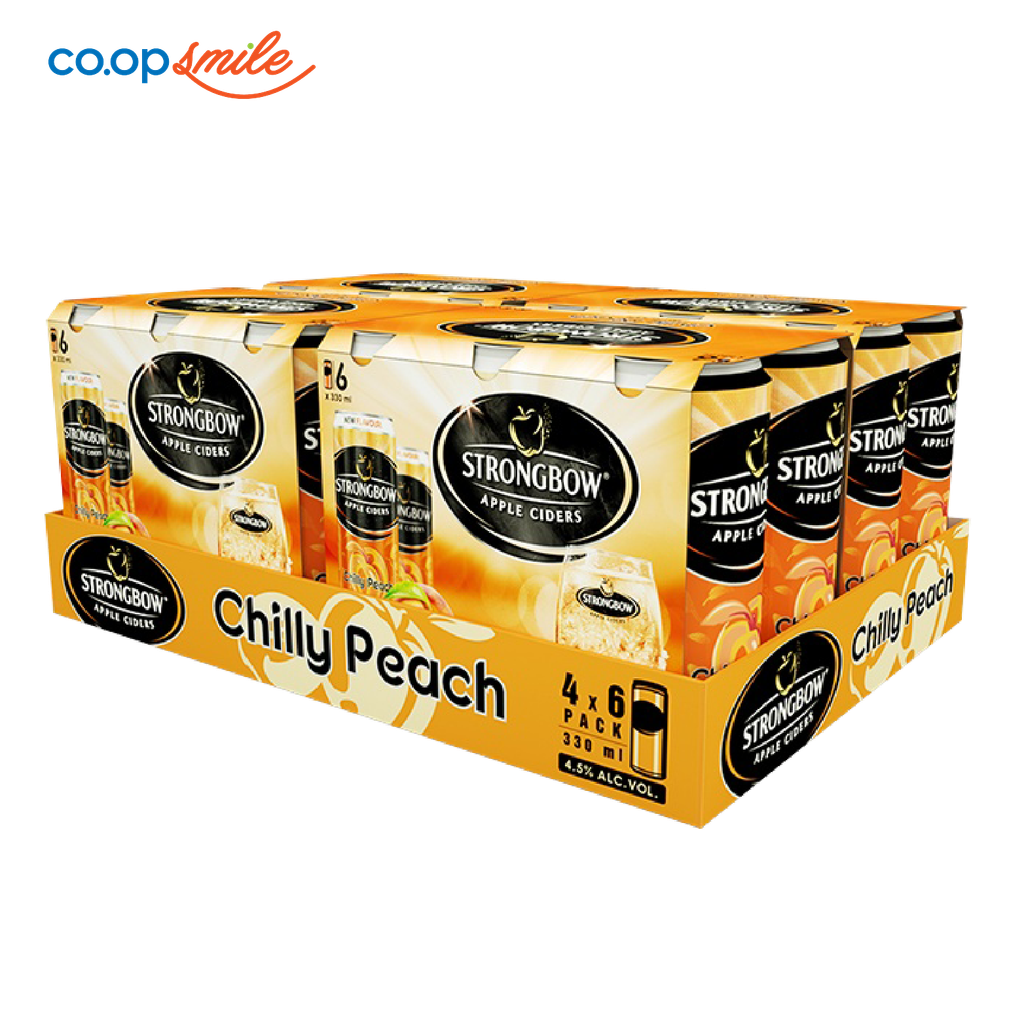 Nước táo Strongbow Peach thùng 24x330ml