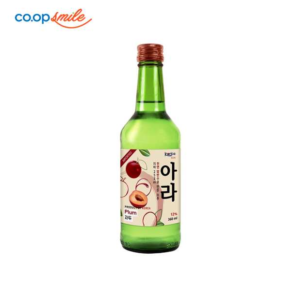 Rượu soju Korice hương mận 12%  360ml
