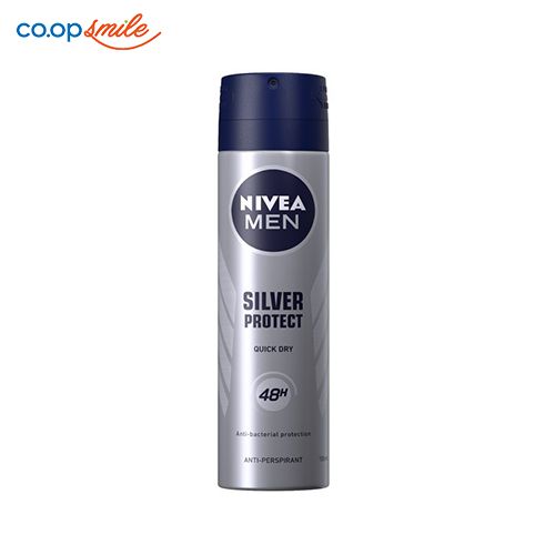 Xịt khử mùi nam NIVEA phân tử bạc 150ml