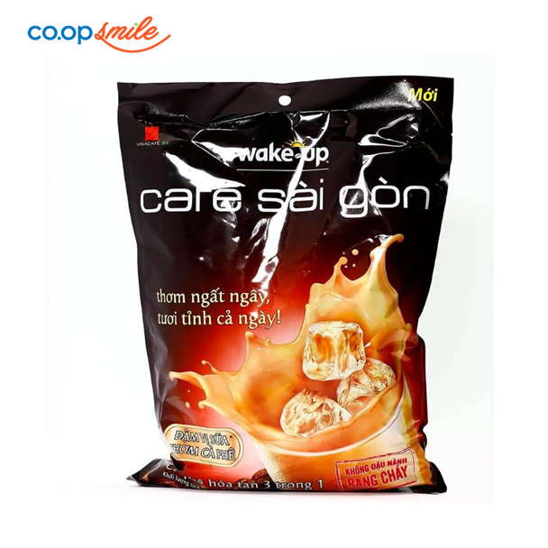 Cafe hòa tan WakeUp Sài Gòn bịch 24 gói x 19gr