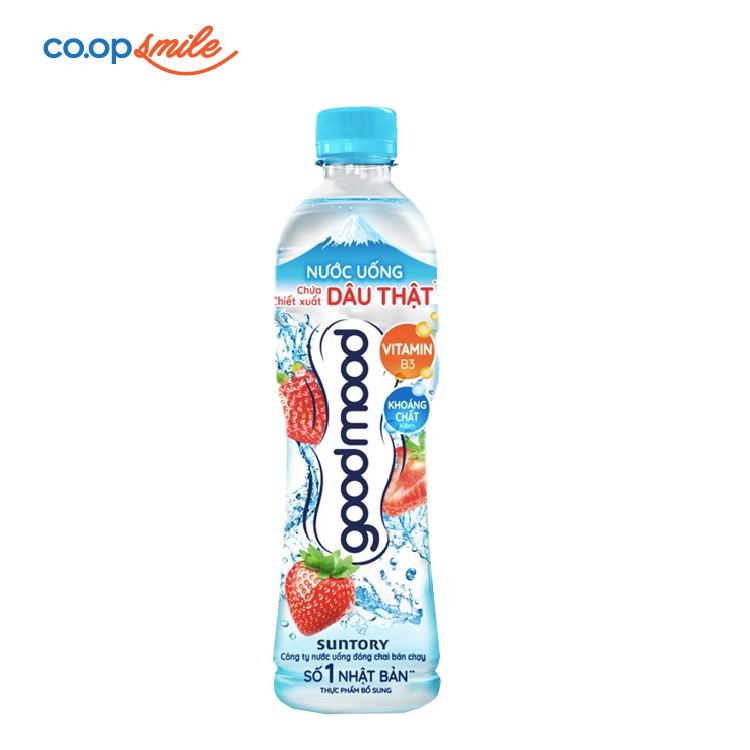 Nước uống vị dâu GoodMood chai 455ml