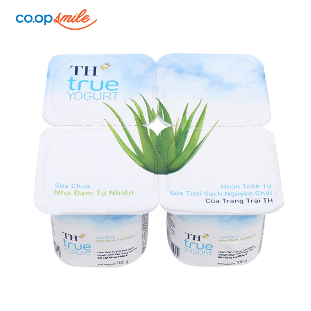 Sữa chua ăn TH True nha đam lốc 4x100g