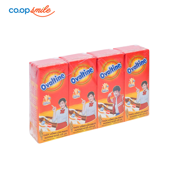 Thức uống dinh dưỡng OVALTINE 4 hộp x180ml