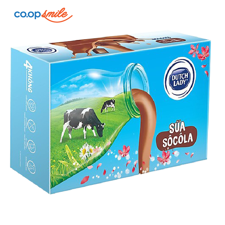 Sữa tiệt trùng Dutch Lady  soco hộp giấy 48x180ml