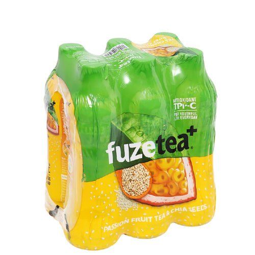 Trà chanh dây & hạt chia Fuzetea lốc 6x450ml