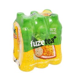 Trà chanh dây & hạt chia Fuzetea lốc 6x450ml