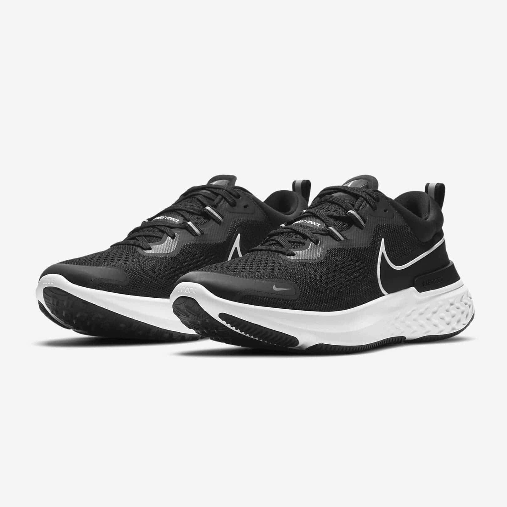 nike miler react black