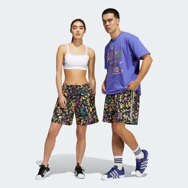  Quần Đùi Originals Unisex Adidas Loveuni Aop Sho HC3087 