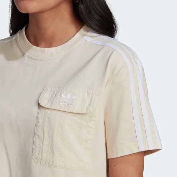  Áo Phông - Áo thun Originals Nữ Adidas Poplin Pocket T HL9306 