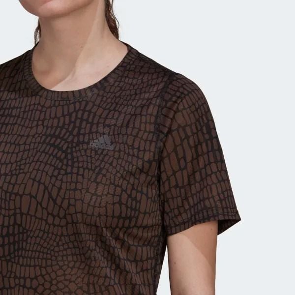  Áo Phông - Áo thun Chạy Nữ ADIDAS Ri 3B Tee Aop HN0676 