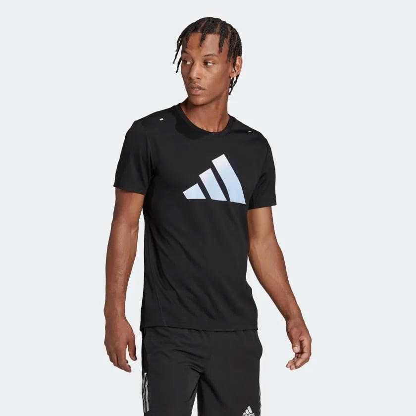  Áo Phông - Áo thun Chạy Nam ADIDAS Run Icons 3 Bar HR3243 