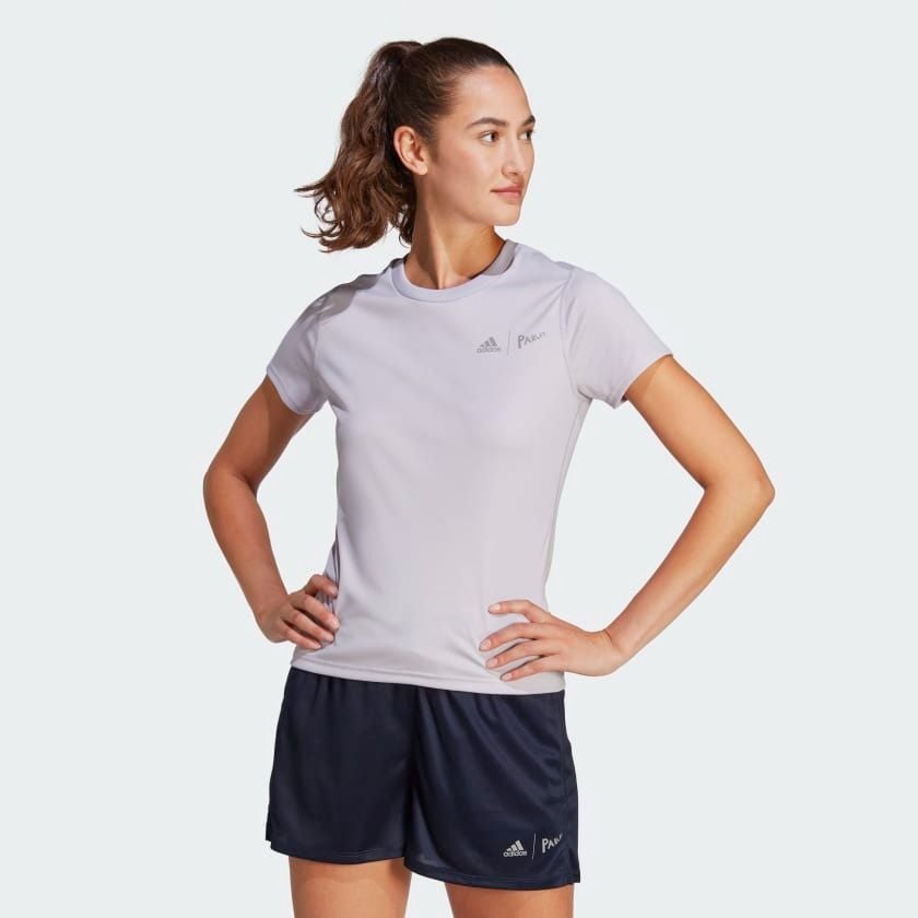  Áo Phông - Áo thun Chạy Nữ ADIDAS W Prly Lwc T HR6986 