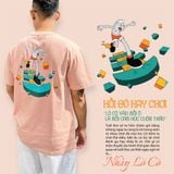  Áo Phông - Áo thun Casual Unisex SOR Hồi Đó Hay Chơi Nhảy Lò Cò TGP240108 