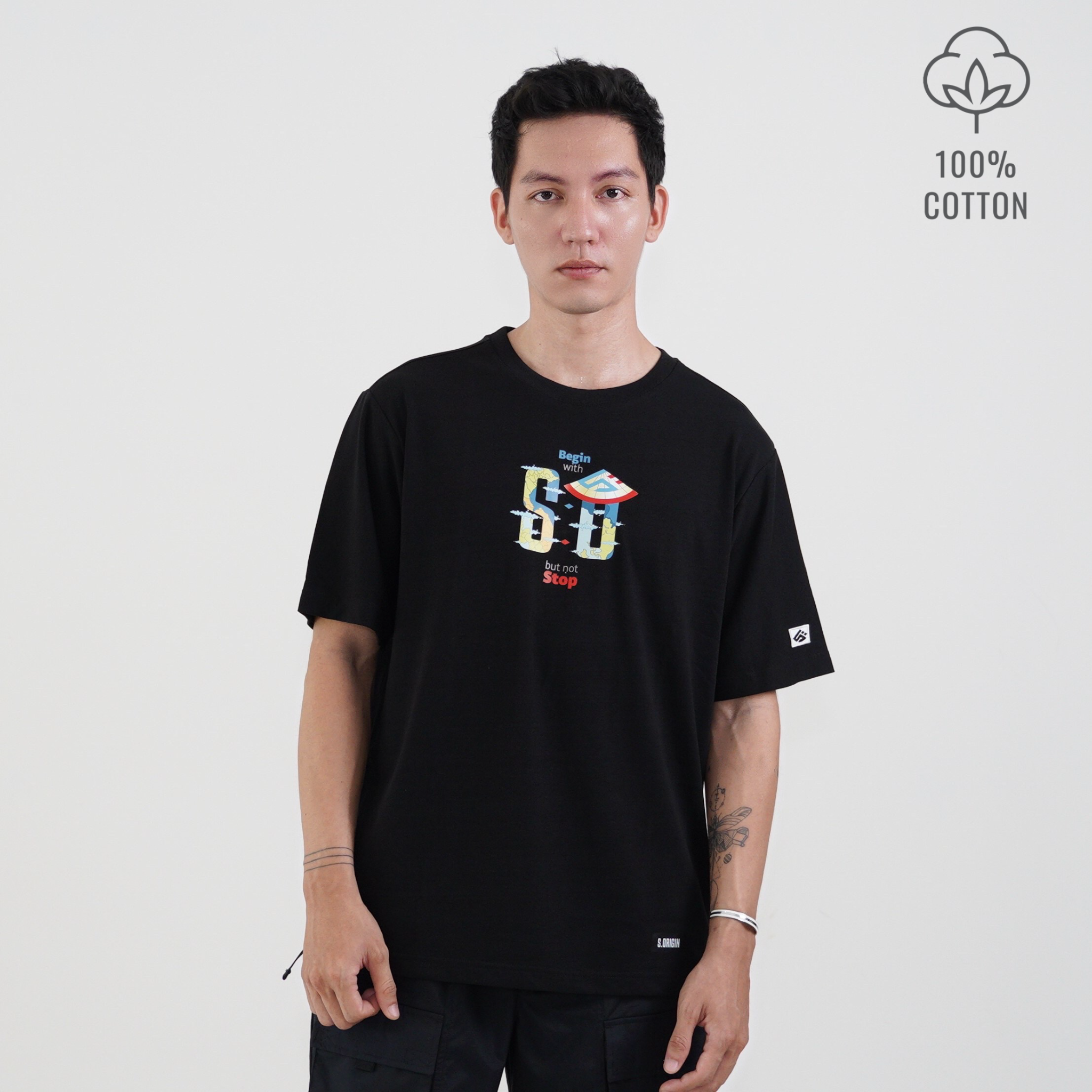  Áo Thun Oversized S.Origin Begin W S But Not Stop T-shirts TS220009 