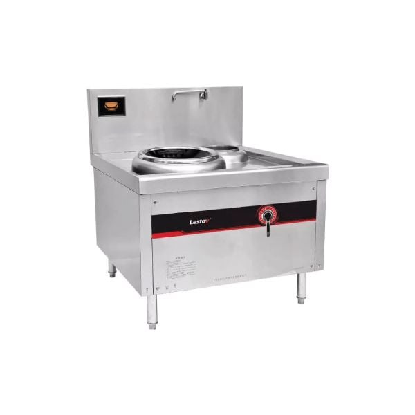 LESTOV Induction Wok Cooker Single Freestanding With Sink