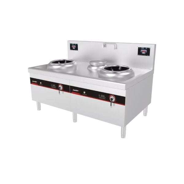 LESTOV Induction Wok Cooker Double Freestanding With Sink