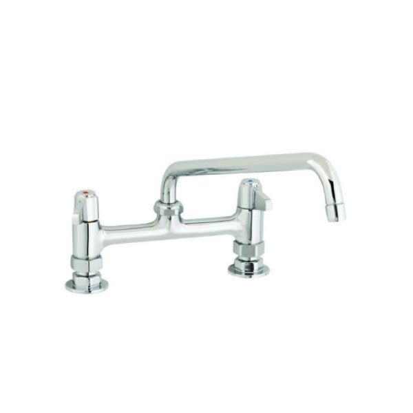 T&S Vòi Nóng Lạnh Gắn Mặt Bàn 8" Và Vòi Xoay (254mm)  | Vòi nước công nghiệp