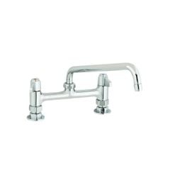 T&S Vòi Nóng Lạnh Gắn Mặt Bàn 8" Và Vòi Xoay (254mm)  | Vòi nước công nghiệp