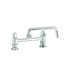 T&S Faucet 8" Center 10" Swing Nozzle (Cold-Hot)